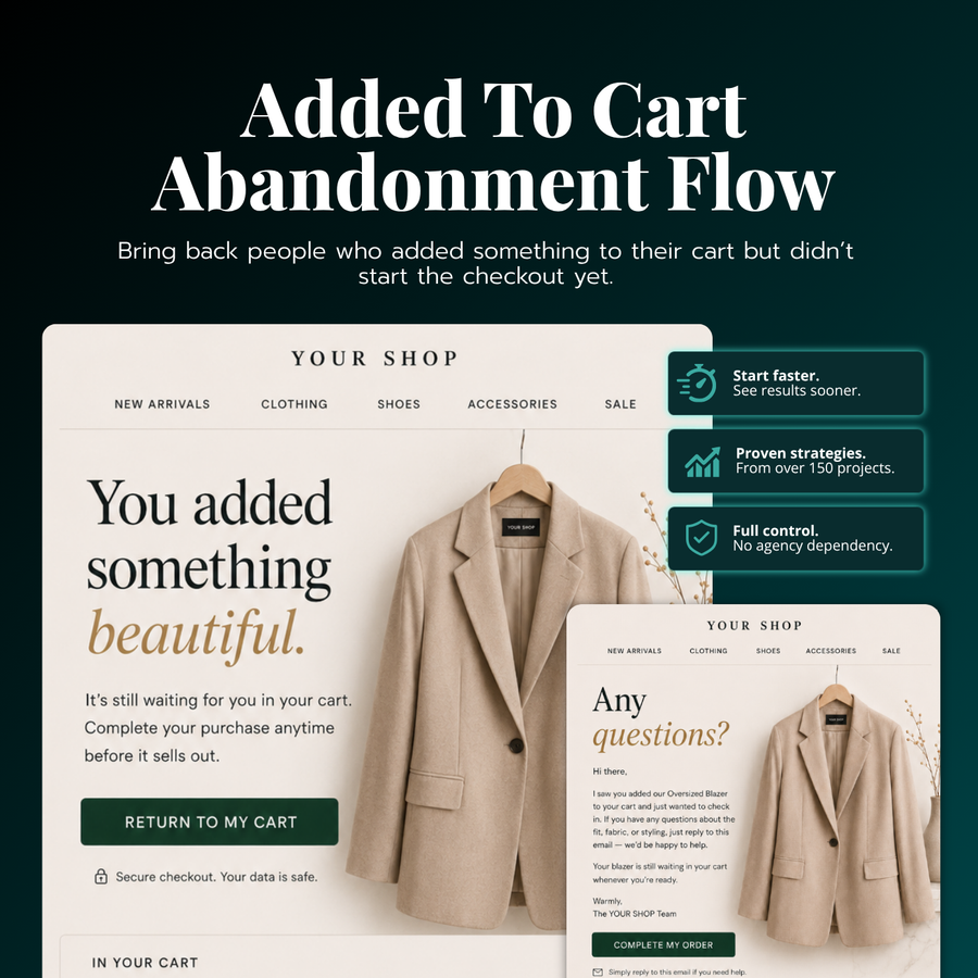 AddedToCart Abbrecher Flow